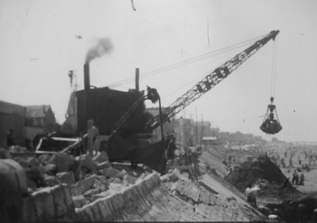 Travaux digue 1947