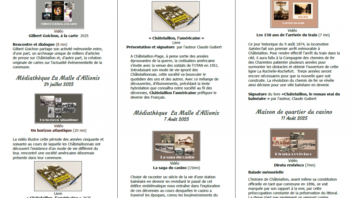 Programme memorielles